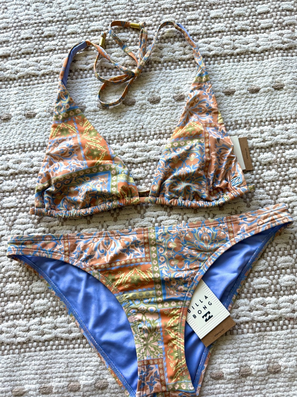🔥🔥BILLABONG - TAKE IT BACK MULTI HALTER TROPIC BIKINI SET🔥🔥